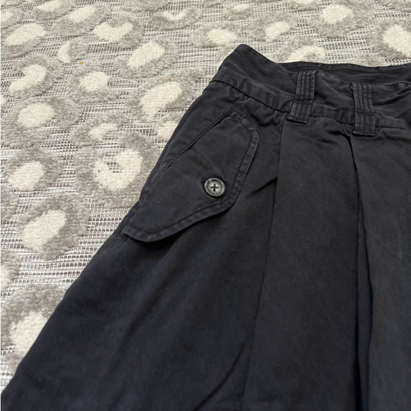 Free People Pleats To Meet You Mini Skirt – Washed Black - Picture 4 of 6